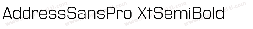 AddressSansPro XtSemiBold字体转换